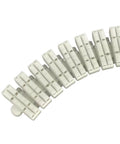 Heavy Duty Pom Ball Bearing Conveyor Chain Flexible Turning Roller Belt Modular Transfer Plate angled view showing POM rollers.