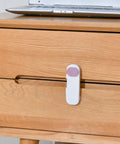 Wooden drawer with Three Pack Childproof Cabinet And Drawer Locks With Hidden Buckles, Durable ABS Material Safety Latches For Babyproofing
