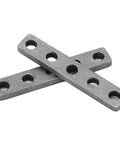 Premium Stainless Steel Screw Fixing Plate With Five Hole Threaded Base Pack Of Two Legit Heavy Duty Mounting Brackets Built Different For Robotics And Construction Sites, two plates with five holes.