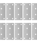 Heavy Duty Stainless Steel Triangular Corner Brackets For Wood Furniture Rust Resistant And Easy Install Flat Metal Mending Plates For Furniture And Machinery Built To Last No Sweat Industrial Grade Support Set, flat view