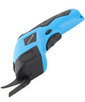 Cordless Electric Scissors For Fabric Leather Cardboard Compact Lightweight Handheld Cutter, blue and black