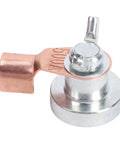 Huge Upgrade Your Welding Game With Quick Setup Magnetic Grounding Clamp featuring durable metal connection and smooth surface for welding tasks.