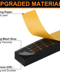 Badass Durable Door Weather Stripping 66FT Neoprene Draft Blocker Tape showing strong mesh glue and easy peel backing paper.