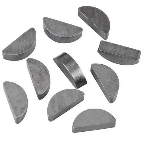 Pro Grade Engine Key And Half Moon Wedge Set in various carbon steel pieces for quick reliable drives