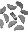 80Pcs Woodruff Key Set In Carbon Steel For Flywheels Pulleys And Crankshafts Half Moon Keys shown on white background.