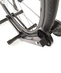 Close-up of Rakk Bike Storage Rack Freestanding Floor Bicycle Stand For Small Spaces Ideal For Apartments, Garages, Basements.