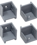 Real Badass Pontoon Boat Gate Door Holder Kit With Left And Right Hinge Latch Stoppers Tight Fit For One Inch Quarter Square Tubing set of four grey latch stops.