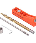 2 In 1 Pocket Hole Jig Kit For Woodworking With Spliceable Design All Metal Construction Includes Hole Jig Drill Bit Hex Wrench