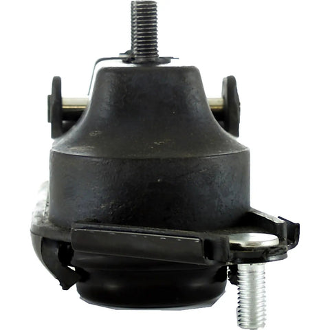 Heavy Duty Front Right Engine Mount Straight Swap Direct Fit Replacement For 01 To 08 Buick Aztek Grand Prix Pontiac Awd V6 Hydraulic Motor Support, side view showing upper bolt and black rubber material.