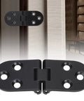 Four Pack Folding Flip Top Hinges In Zinc Alloy Black For Doors Flaps Tables Cabinets And More Replacement Hardware displayed
