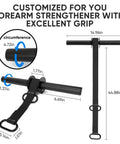 Beefy Forearm Strengthener And Wrist Roller with ultra strong nylon webbing and quick lock mechanism.