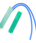 Spot Welding Pen DIY Kit with Pure Copper Construction and Flexible Multi Strand Silicone Wire, green and blue components