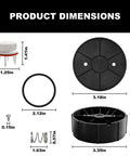 Product dimensions for 1 Inch Pressure Vacuum Breaker Vent Float Bonnet Kit For 800M4 Backflow Valve Replacement Retrofit RK 800M4 T Compatible 0887728
