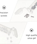 Eyeglass Repair Kit Three Set With Nose Pads Screws And Ear Grips For Quick Fixes And Easy Accessories Storage shown with precision screws