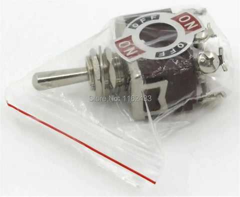 FGS12-223 Industrial Electronic Component For Machinery Control Systems, a metal toggle switch in plastic bag