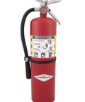 10 Lb ABC Dry Chemical Multi Purpose Fire Extinguisher With Wall Bracket UL Listed Marine Safe All Metal Valve Easy Service Large Loop Pull Pin