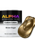 Turnkey Brown Sugar Basecoat Midcoat Gal Ready To Spray Auto Paint Blend With Reducer Mix High Gloss Custom Car Finish can and sample.
