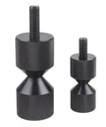 Heavy Duty Aluminum Flange Alignment Pins For Jig Fixtures And Precision Machining With Smooth Detachable Design, two sizes shown.