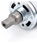 Rock Solid 775 Dc Motor 15000 Rpm High Speed Blower close-up of metal shaft and housing for efficient air movement.