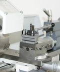 Quick Change Tool Post Holder For Mini Lathe Size Aa Multifix With Ground Gearing installed on a lathe machine