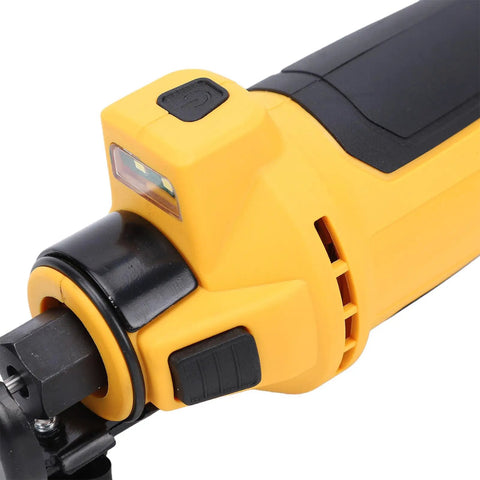 Cordless Drywall Cutout Tool With Brushless Motor, 30000 RPM, 3 Speed Settings, LED Light, Dust Cover, close-up of control buttons