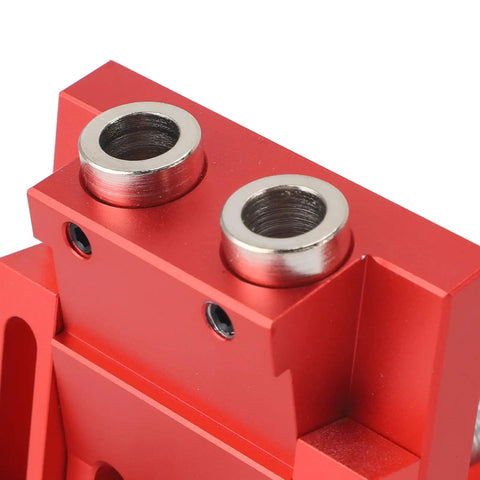 Close-up of Versatile Pocket Hole Jig Tool Kit For DIY Woodworking With Joint Angle Guides Pro Grade High Hardness