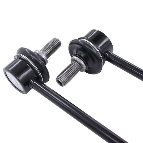 Driver And Passenger Side Front Sway Bar Links For Cherokee 2014 2023 AWD And 4WD Without Off Road Package Durable Replacement For Improved Steering And Smooth Ride On City Streets And Light Trails, black metal pair