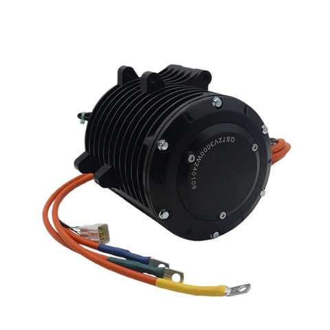 Mid Drive Electric Motor 3000W V3 QS138 70H with internal reduction gears, designed for electric motorcycles and dirt bikes.