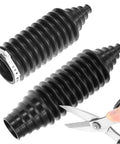 Universal Car Inner Tie Rod Boot Kit With Clamp Pliers, Cuttable Flexible Silicone Rack Boots, Dust Shield For Steering Rack And Pinion, Clamps And Ties, Adjustable Size Fits 0.39 To 1.77 Inches with cutting scissors