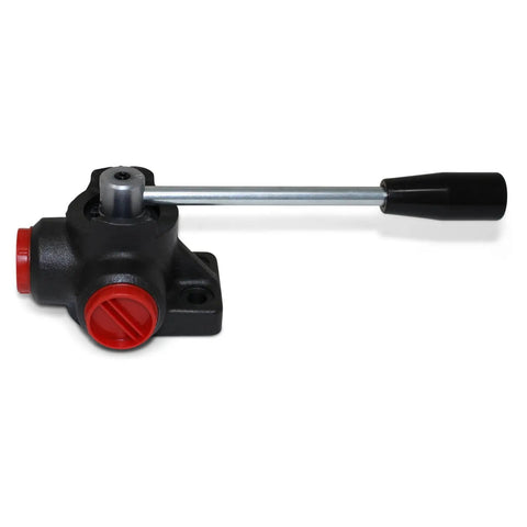 Heavy Duty Hydraulic Rotary Diverter Valve 3 Way Open Center for Industrial Hydraulics 16 GPM Flow Up To 4350 PSI Max Cast Iron Construction