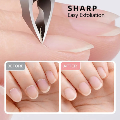 Close-up of 3/4 Jaw Cuticle Nippers Ultra Sharp Stainless Steel Clippers For Pedicure And Manicure showing sharp precision cutting.