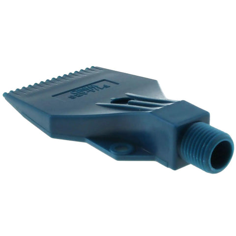 Blue Wind Jet Nozzle For Industrial Air Blowers With Quarter Inch BSPT Male Threads Three Holes ABS Construction Low Noise Design