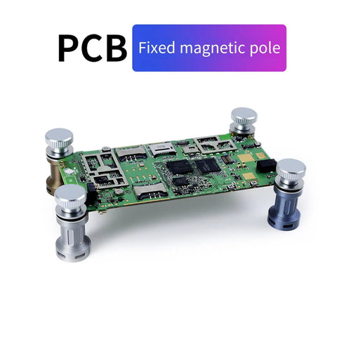 Adjustable PCB Holder With Heat Resistant Base For Soldering And Circuit Board Repair, Strong Hold No Slip Clamp shown
