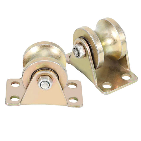 32mm Sliding Gate Roller U Type Groove Wheel Built Tough With Heavy Duty Steel Track Rail for Industrial Machines Carts and Doors