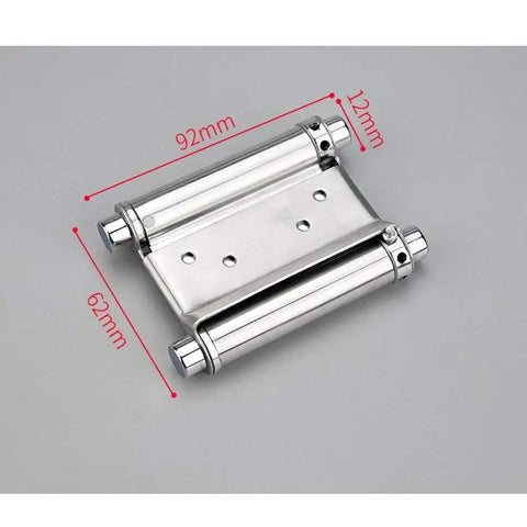 Stainless Steel Double Open Spring Hinge For Doors And Gates Two Way Free Swing Built To Last Heavy Duty 65mm Barrel