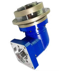 No Nonsense High Precision Padr Series Planetary Gearbox Speed Reducer With Rotary Flange Output And Hollow Shaft Motor Reductor in blue.