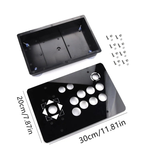 DIY Arcade Joystick Acrylic Panel And Case Kit For Custom Cabinet Controller Replacement, Home Arcade Mod Accessory, 5mm thick