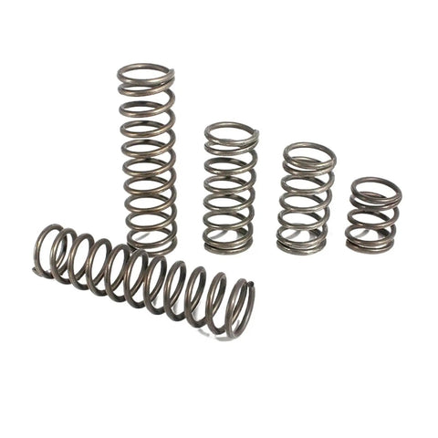 Amp Up Your DIY Projects With 10 Pack Y-Type Compression Springs Made From Hardened 65Mn Spring Steel displayed in varying sizes.