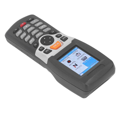 Wireless Barcode Scanner With 2.2 Inch Color TFT Screen for Quick Warehouse Inventory Tracking, showing buttons and display