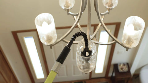 Candelabra Bulb Changer For Chandeliers No Ladder Needed No Extension Pole Upward Facing Bulbs Replacement Tool For High Ceilings