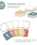 150 double-sided number cards from Boho Hundred Pocket Chart With 100 Pockets And 150 Double Sided Number Cards Numbers 1 To 100 Classroom Organizer For Students Home Learning Math Hands On Visual Aid.