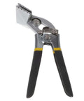 Heavy Duty Metal Bender and Edge Seamer Hand Tool for Duct Crimping, with flattening capability and straight seam double jaws.