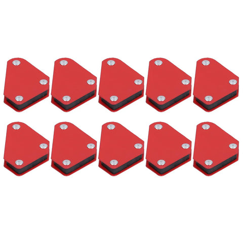 Super Cool Mtlavishness Welding Magnet Set With 10 Pcs Multi Angle Fixed Soldering Tools Featuring 45 90 And 135 Degree Angles image of 10 red welding magnets