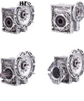 Built Tough Heavy Duty Worm Gear Reducer With A Solid Aluminum Housing For Smooth Speed Control and Rock Solid Motor Drive Adapter Performance In Any Industrial Setup.