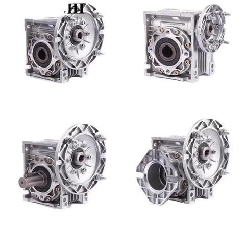 Built Tough Heavy Duty Worm Gear Reducer With A Solid Aluminum Housing For Smooth Speed Control and Rock Solid Motor Drive Adapter Performance In Any Industrial Setup.