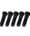 Top Shred 10PCS Heavy Duty 1/2-20 Chrome Wheel Stud Lug Bolt Kit For Front Wheels On Jeep Wrangler JK And Dodge Nitro Made From Cold Forged Grade Steel Perfect Ride Upgrade, five black 1/2-20 wheel studs