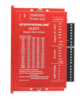 CL57Y driver from Boss Level 1 Axis Closed Loop Stepper CNC Kit with settings table on red casing
