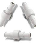 D20 Pool Cleaner Ball Bearing Hose Swivel Replacement For Zodiac Polaris 180 280 380 480 Three Pack White Easy Fit With Two Hose Nuts And One Swivel, white plastic pool hose fittings
