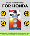Super Reliable Honda Smart Key Fob Replacement Batteries Pack Of Two Cr2032 Cells For CRV And More battery package image