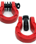 Off Road D Ring Shackles For Recovery, 68,000 Lbs Breaking Strength And 17,000 Lbs Working Load Limit, 7/8 Inch Pin And Washers